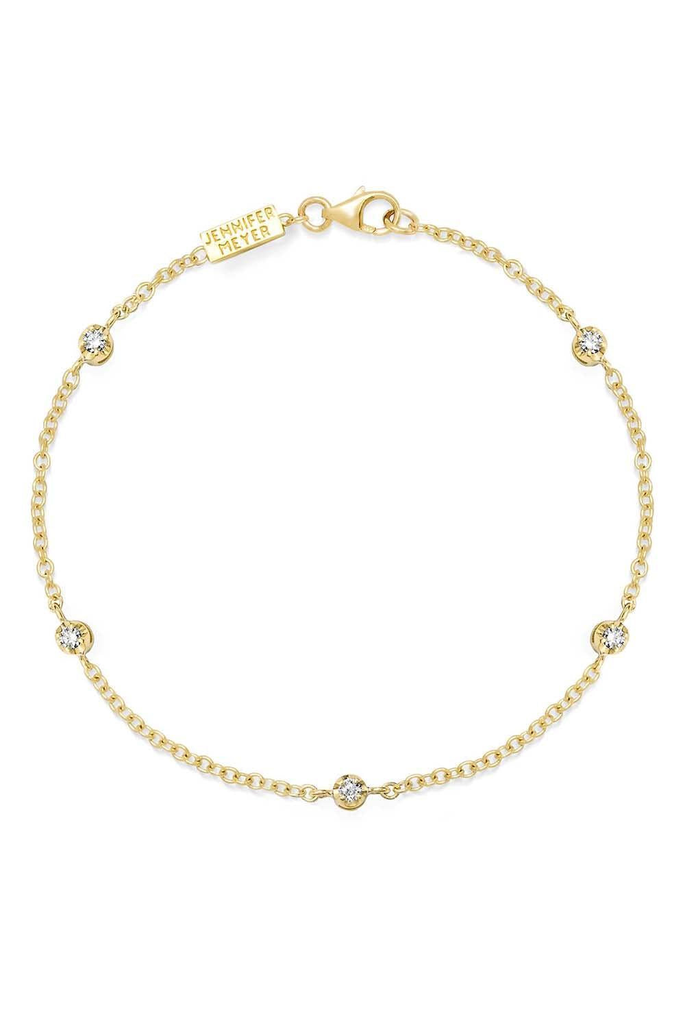 Five Diamond Illusion Bracelet-YELLOW GOLD-JEWELRYFINE JEWELBRACELET O-JENNIFER MEYER