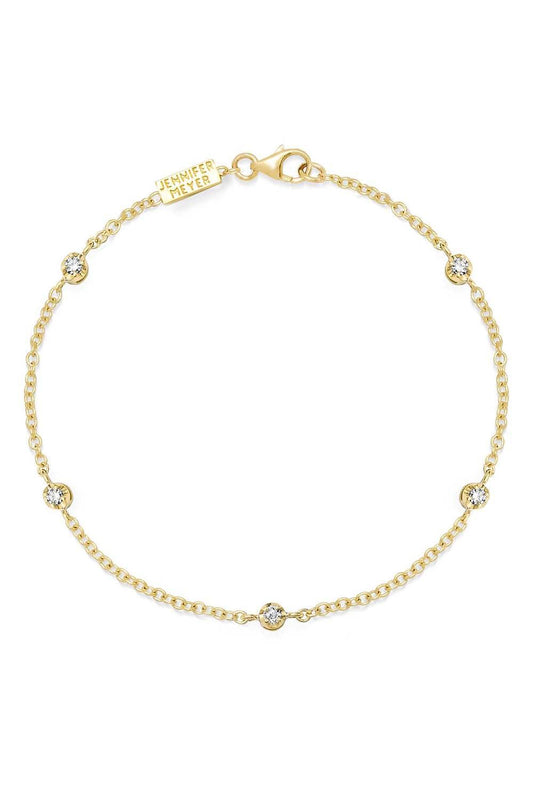 Five Diamond Illusion Bracelet-YELLOW GOLD-JEWELRYFINE JEWELBRACELET O-JENNIFER MEYER
