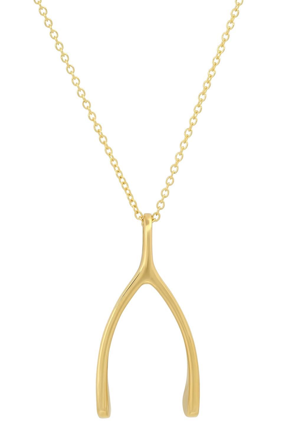 Large Wishbone Necklace-YELLOW GOLD-JEWELRYFINE JEWELNECKLACE O-JENNIFER MEYER