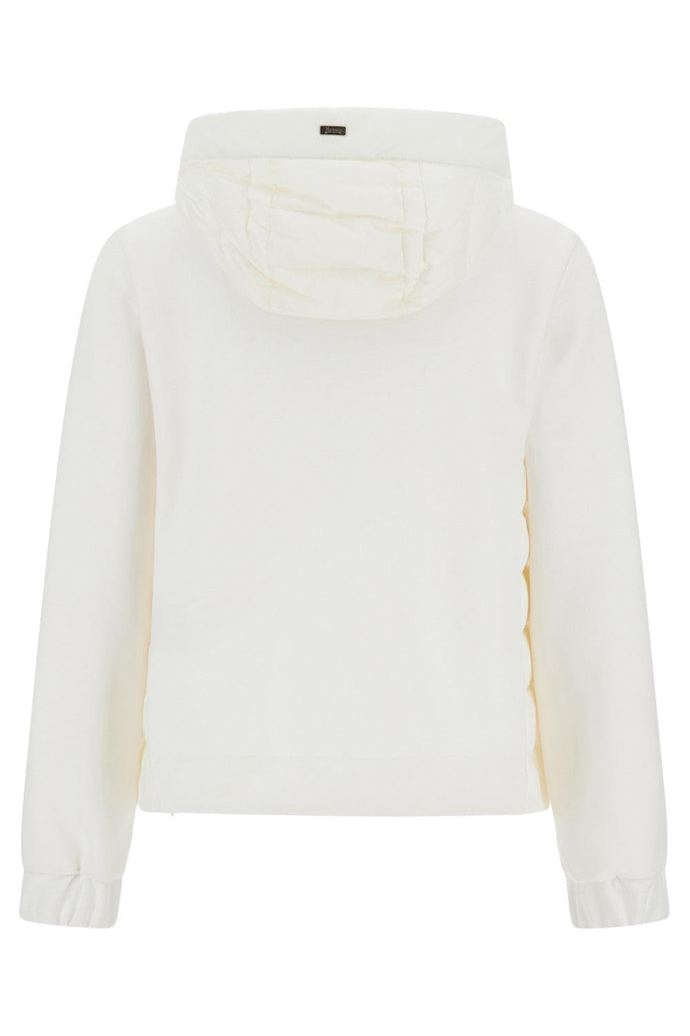 Tie Neck Quilted Hoodie-WHITE-XS-CLOTHINGJACKETCASUAL-HERNO