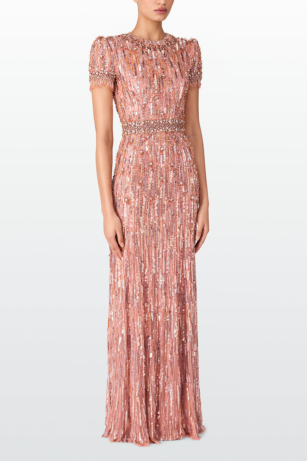 Roxy Embellished Beaded Gown