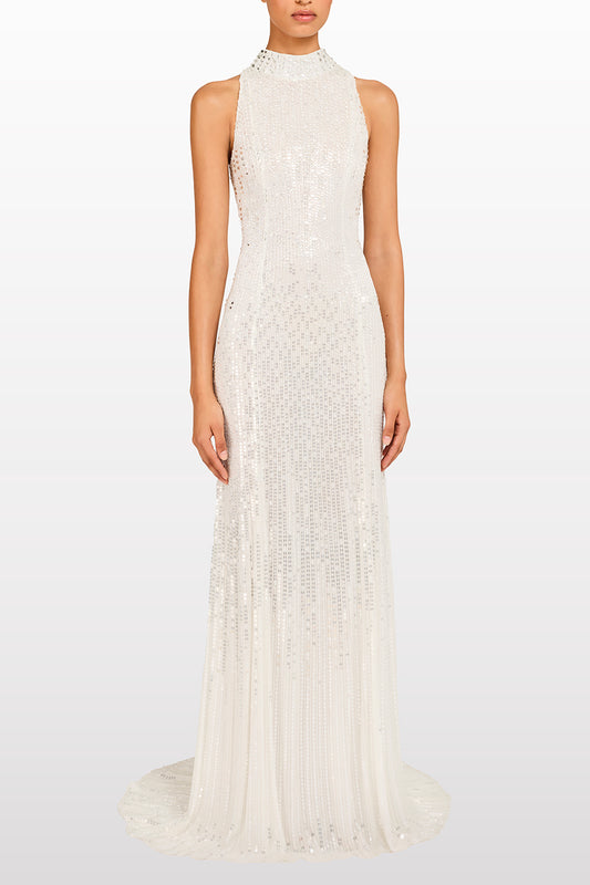 Benue Sequin Beaded Gown