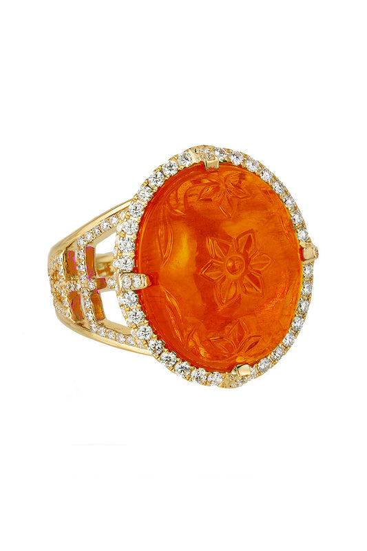 Mandarin Garnet Ring