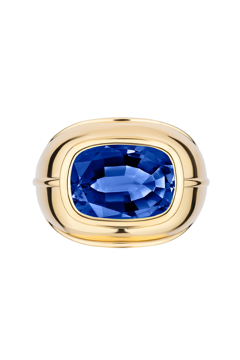 Tanzanite Cushion Cut Ring