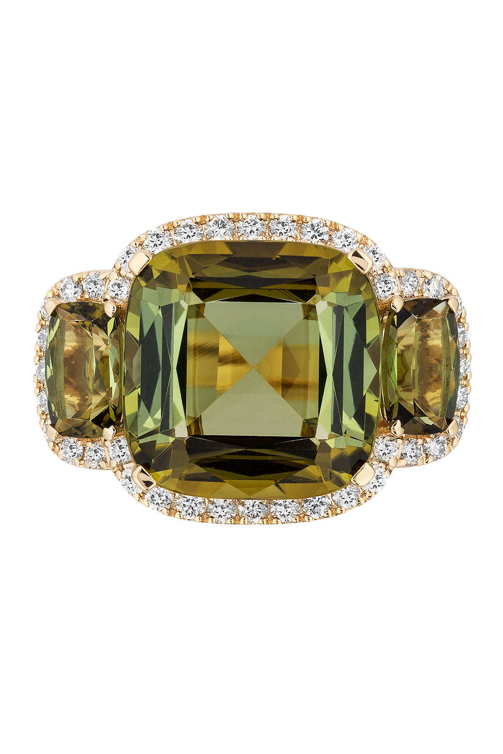 Tourmaline Three Stone G-One Ring