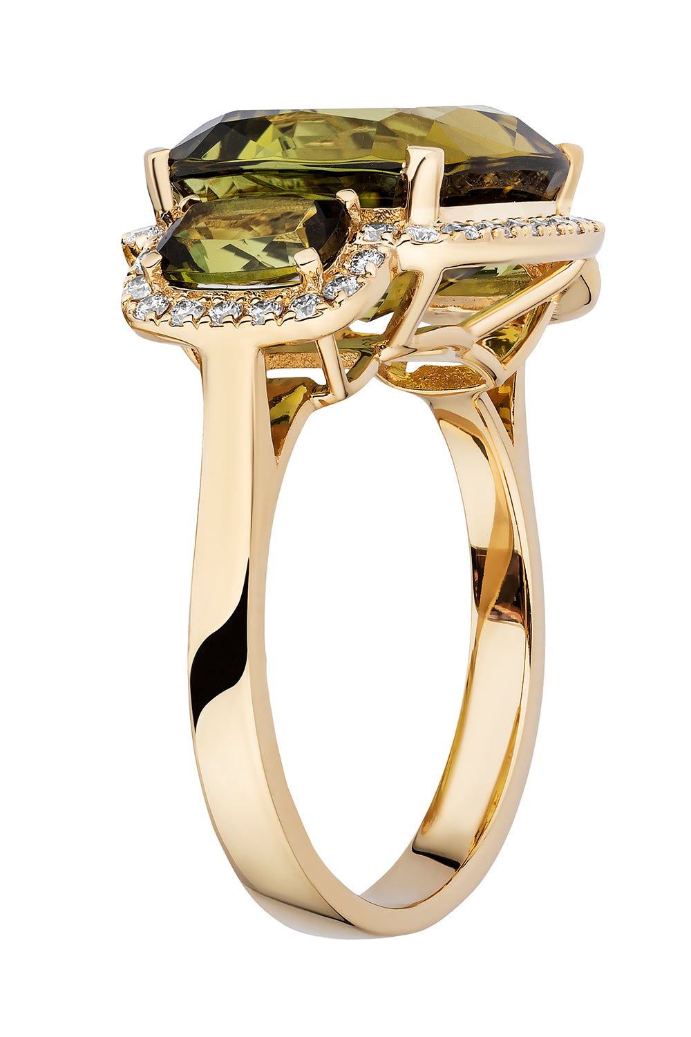 Tourmaline Three Stone G-One Ring