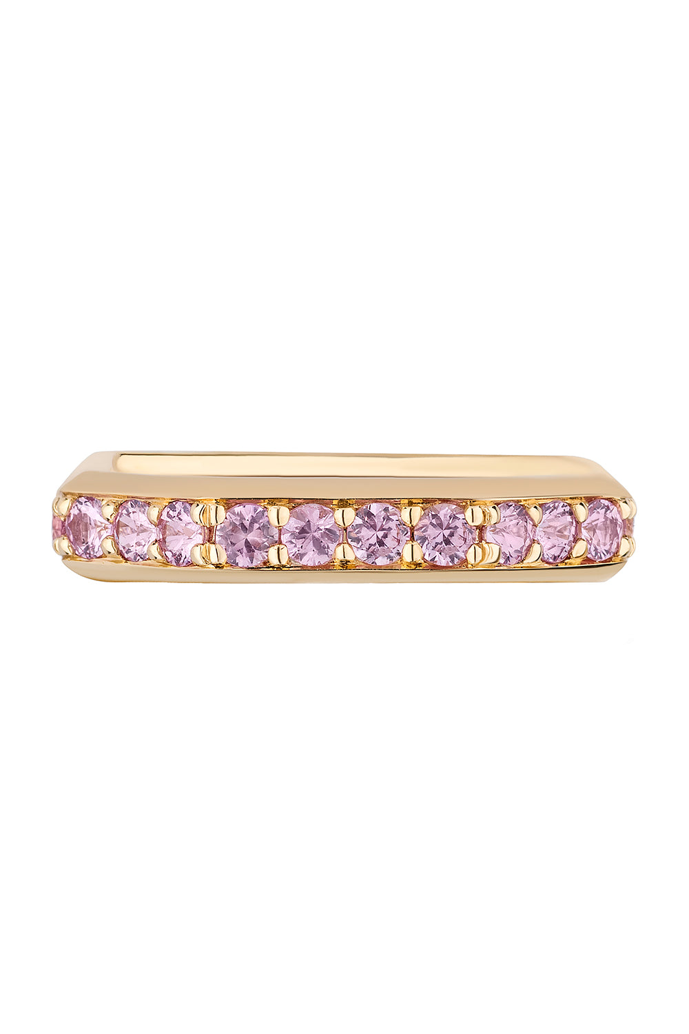 Pink Sapphire G-Classic Square Band
