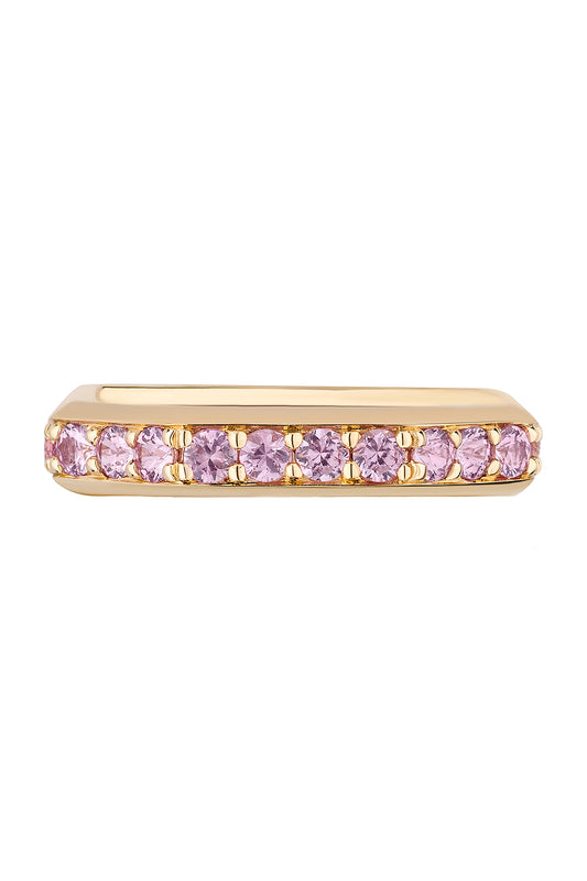 Pink Sapphire G-Classic Square Band
