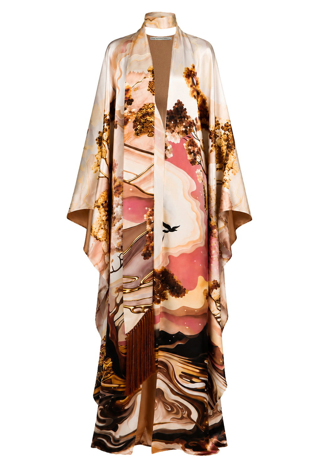 Kira Abstract Print Kaftan Dress