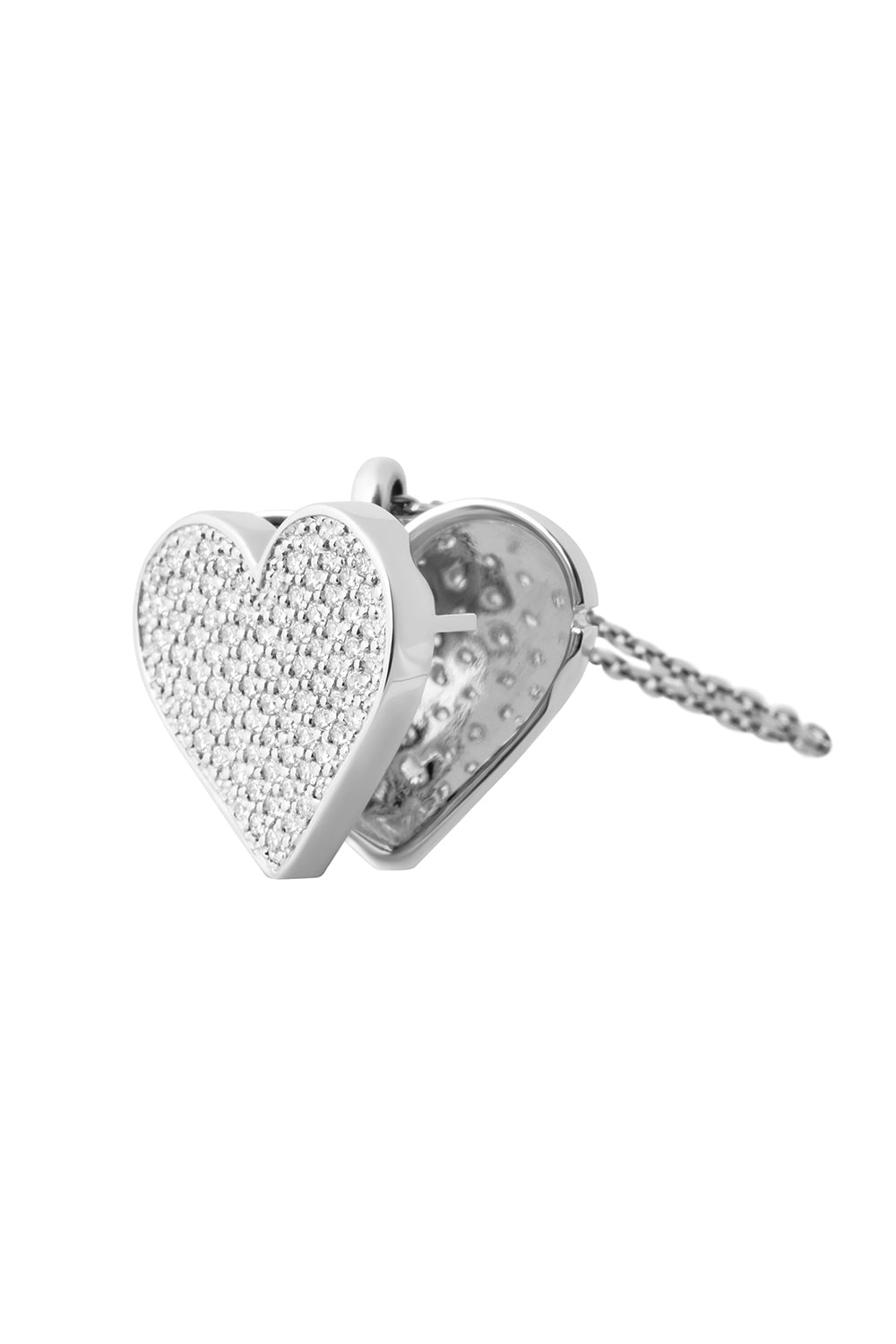 Diamond Heart Locket Necklace