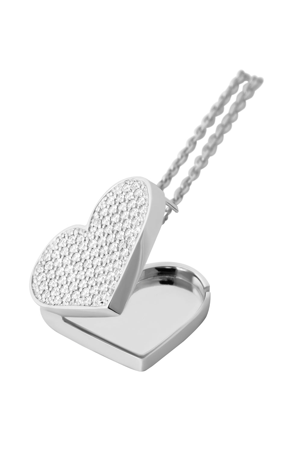 Diamond Heart Locket Necklace