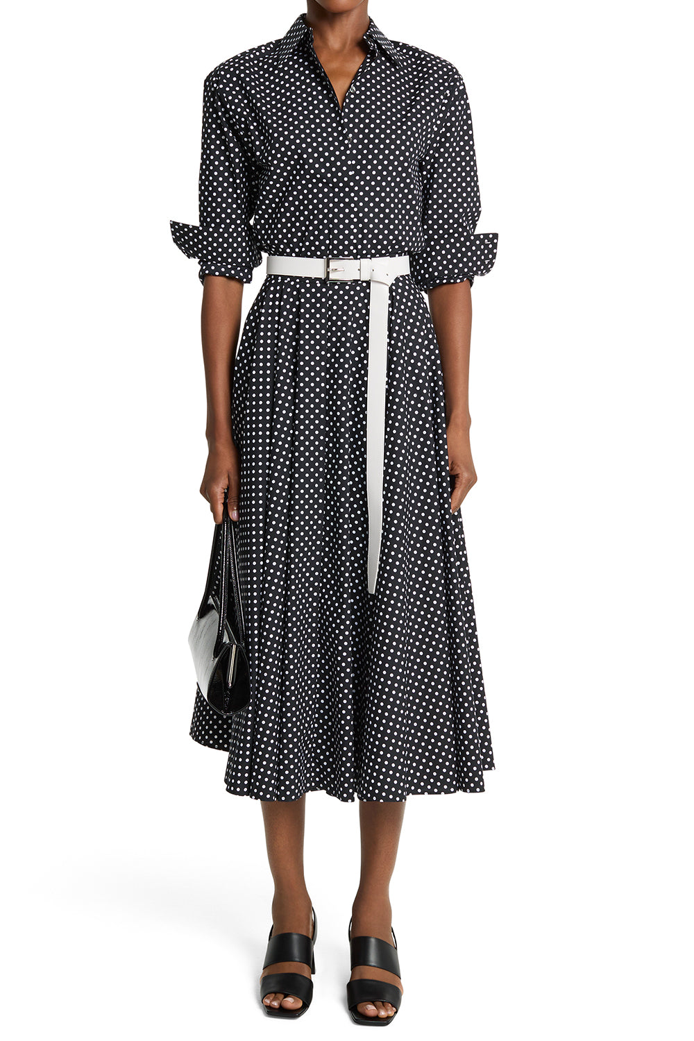  Dance Polka Dot Skirt-BLACK-2-CLOTHINGSKIRTMIDI-MICHAEL KORS COLLECTION 