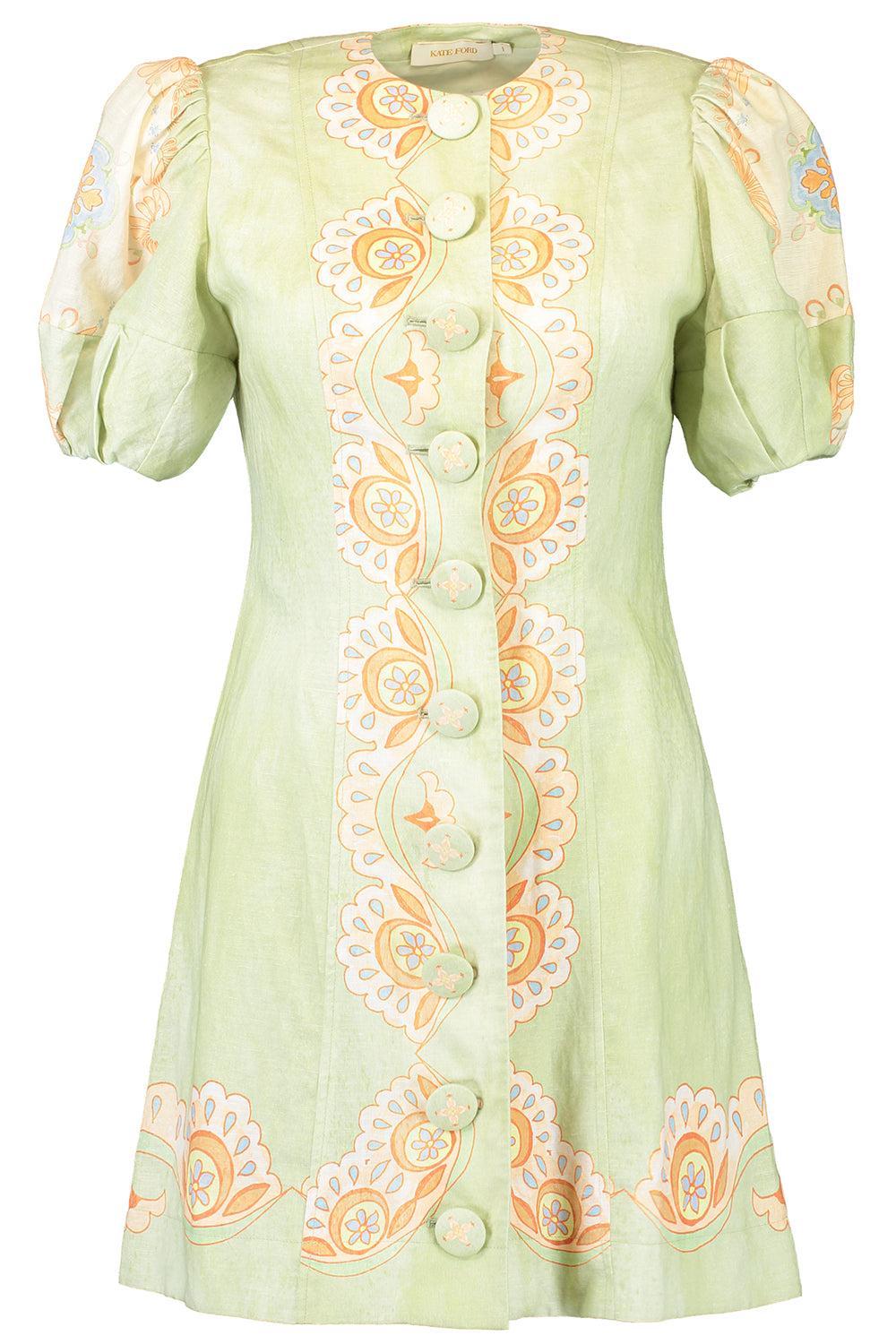 Matthiola Pannelled Mini Dress-MULTI-0-CLOTHINGDRESSCASUAL-KATE FORD