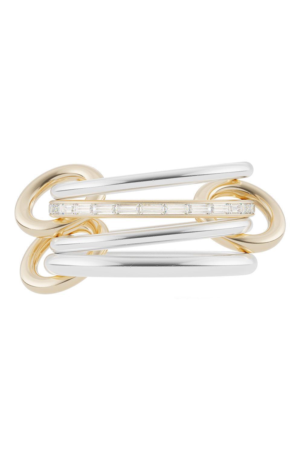 Diamond Four Link Kira SG Ring-SILVER-7-JEWELRYFINE JEWELRING-SPINELLI KILCOLLIN