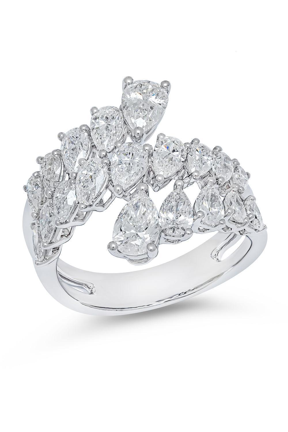 Diamond Raindrop Ring-YELLOW GOLD-7-JEWELRYFINE JEWELRING-ARZANO