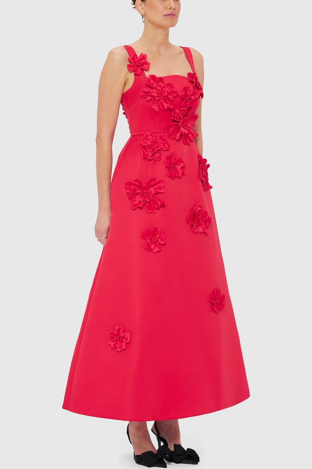 Rianne Floral Maxi Dress-ROSA-4-CLOTHINGDRESSEVENING-LEO LIN