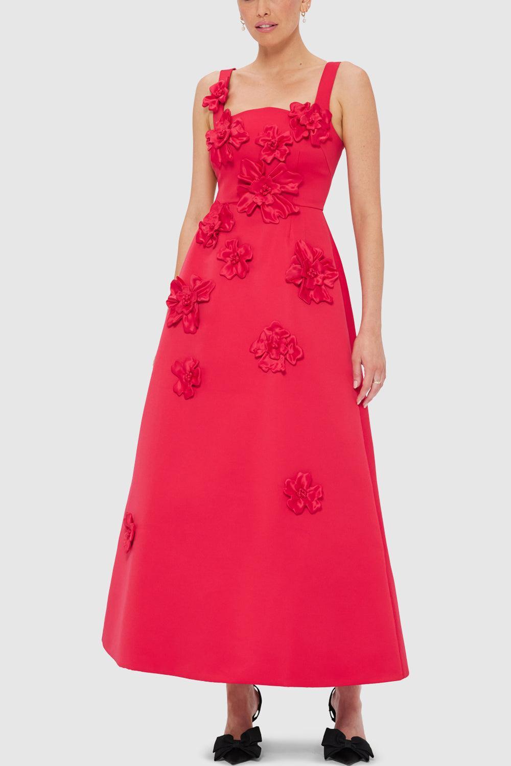 Rianne Floral Maxi Dress-ROSA-4-CLOTHINGDRESSEVENING-LEO LIN