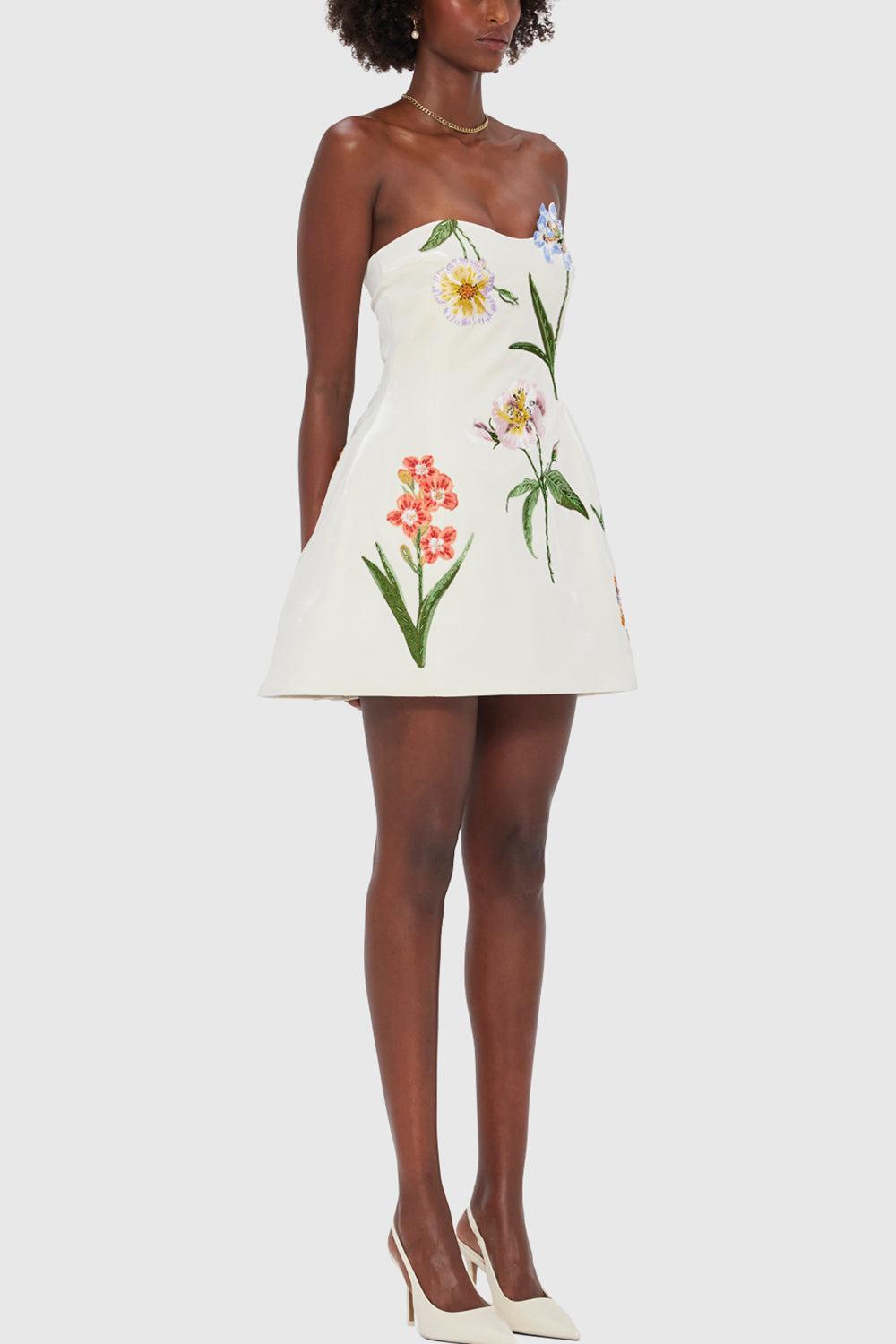 Rosario Mini Dress-SNOW-2-CLOTHINGDRESSCOCKTAIL-LEO LIN