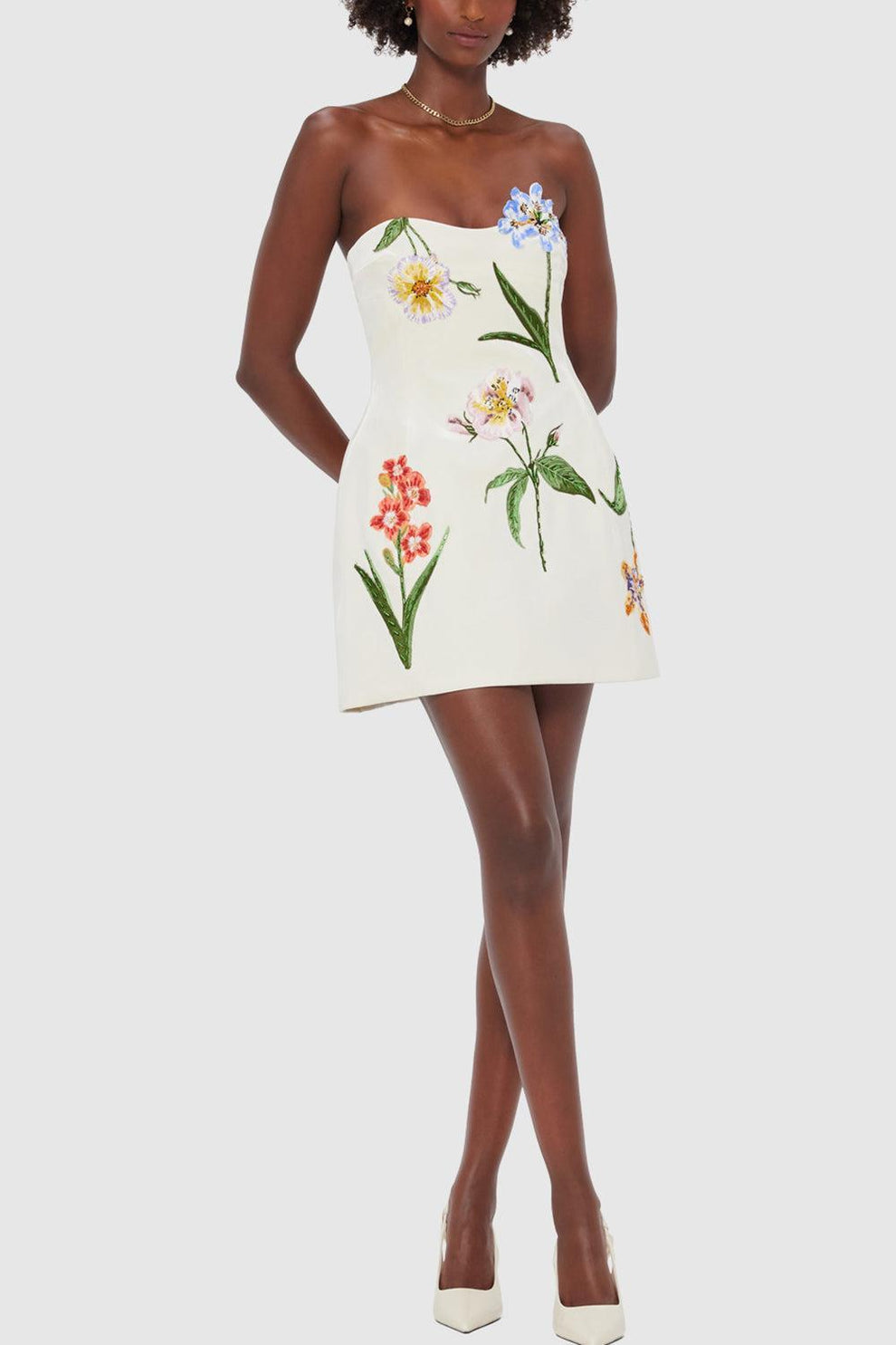 rasario mini dress Satin corset mini dress with a chiffon flower Color: Black/White RASARIO Online Boutique 36 (FR) / Black/White