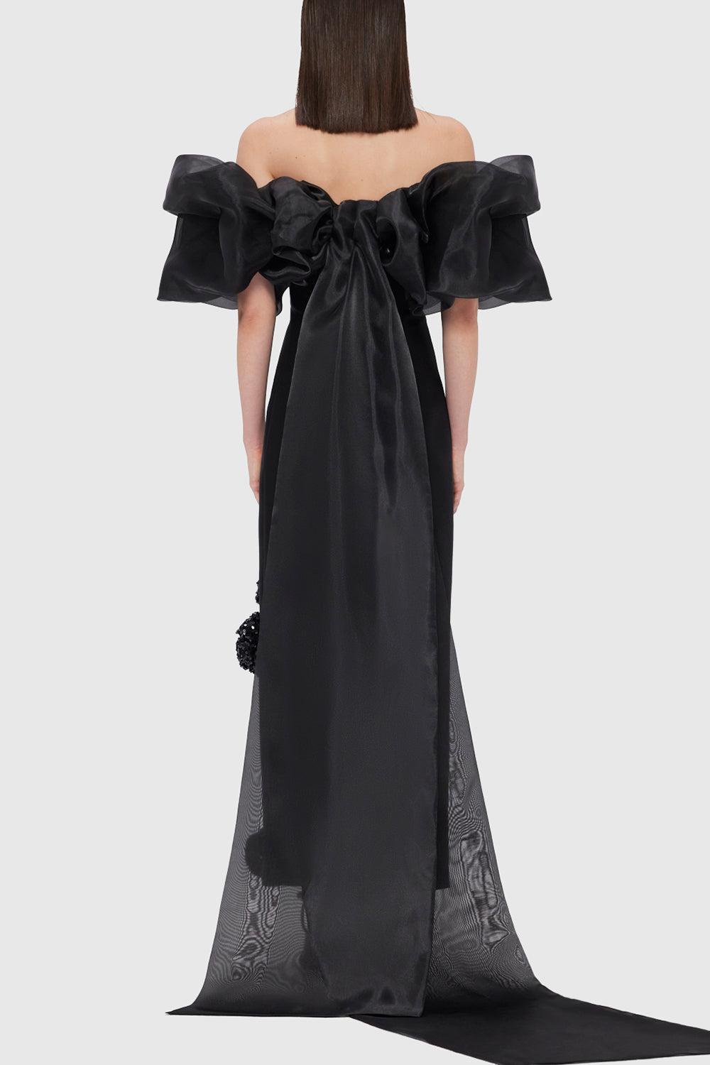 Zayna Dress-EBONY-2-CLOTHINGDRESSCOCKTAIL-LEO LIN