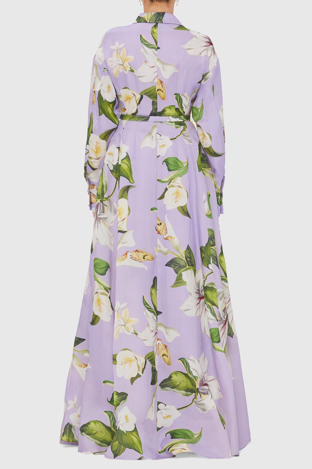 Josephine Gown - Lilac-LILAC-4-CLOTHINGDRESSGOWN-LEO LIN
