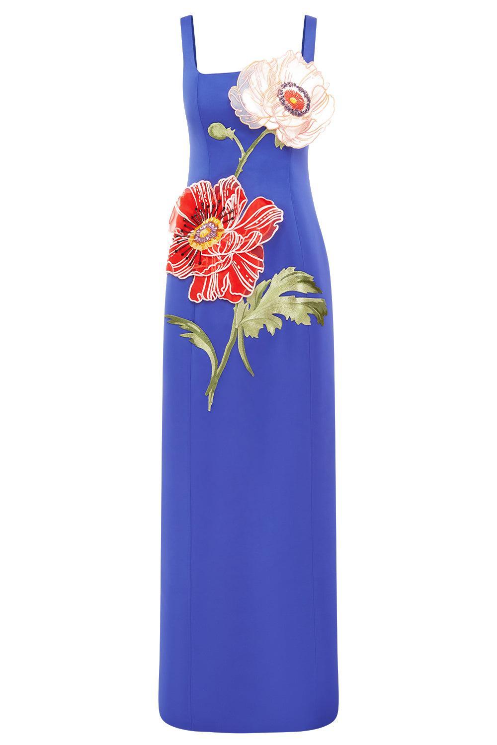 Adelina Maxi Dress-LAPIS-4-CLOTHINGDRESSCASUAL-LEO LIN