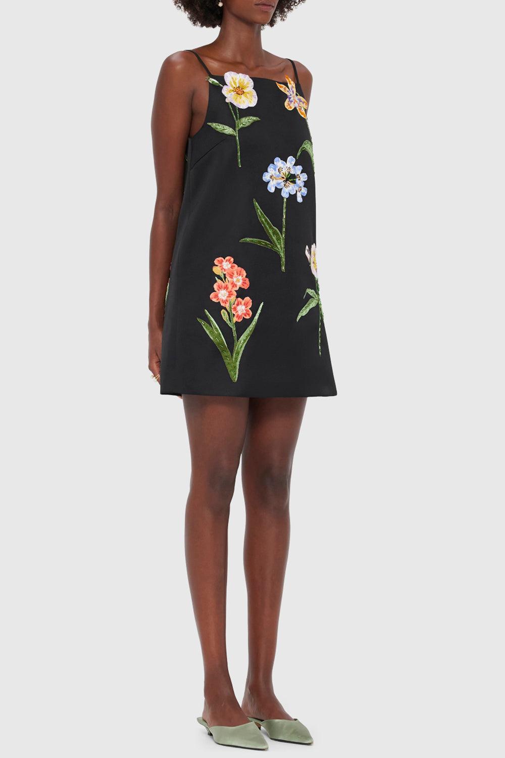 Leia Mini Dress-EBONY-2-CLOTHINGDRESSCOCKTAIL-LEO LIN