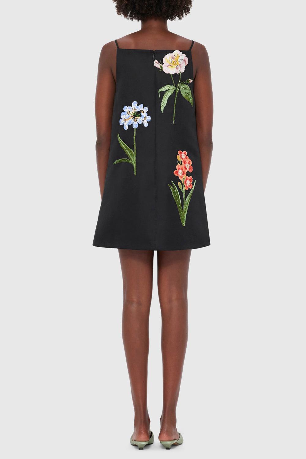 Leia Mini Dress-EBONY-2-CLOTHINGDRESSCOCKTAIL-LEO LIN