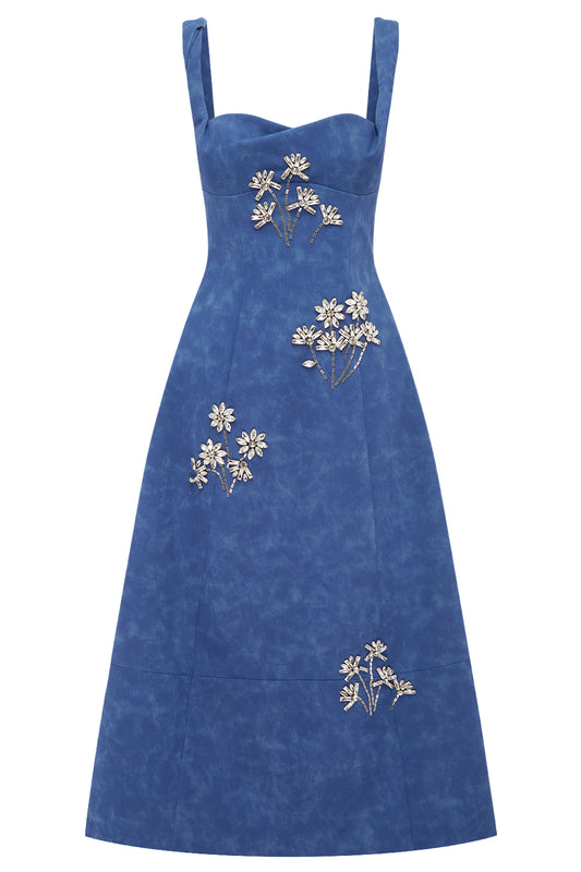 Beatrice Midi Dress - Azure