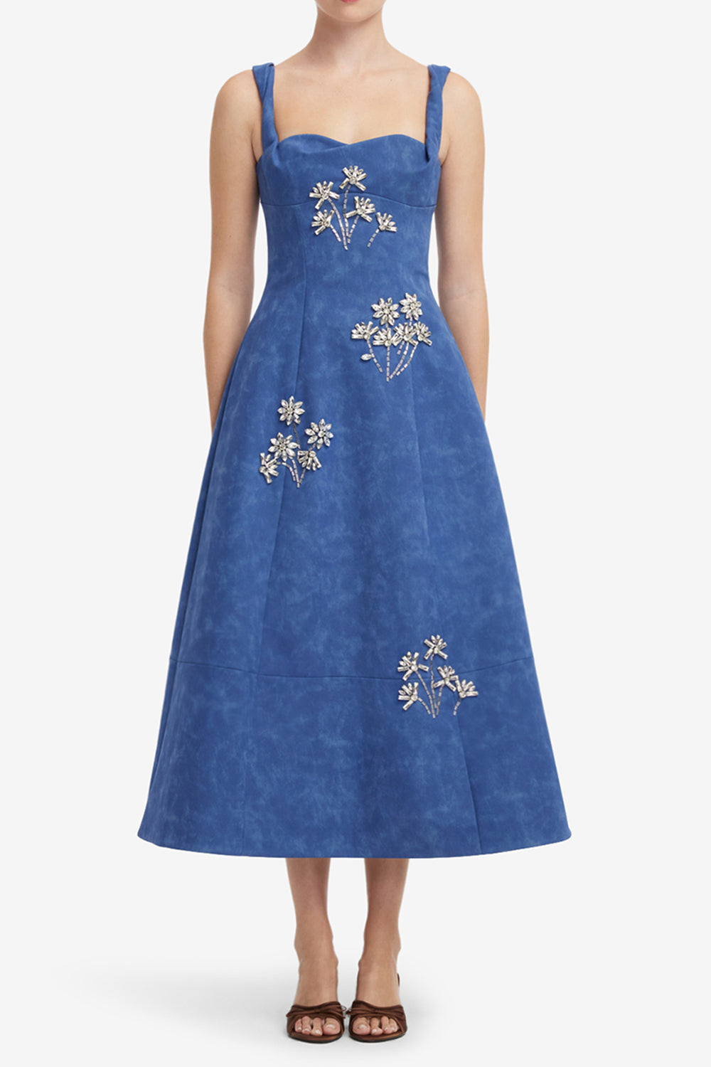 Beatrice Midi Dress - Azure