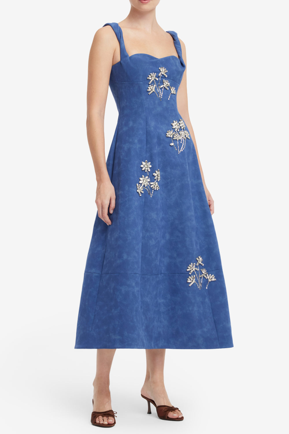 Beatrice Midi Dress - Azure