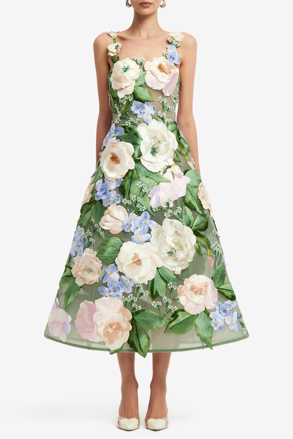 Beatrice Midi Dress-FLORAL-4-CLOTHINGDRESSCASUAL-LEO LIN