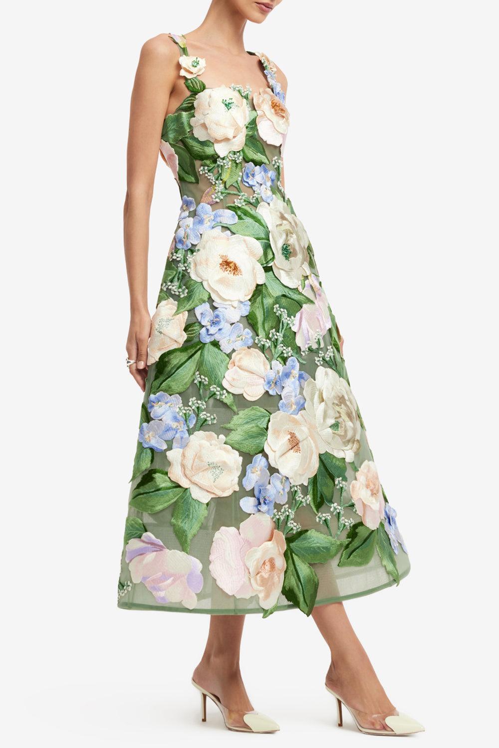 Beatrice Midi Dress-FLORAL-4-CLOTHINGDRESSCASUAL-LEO LIN