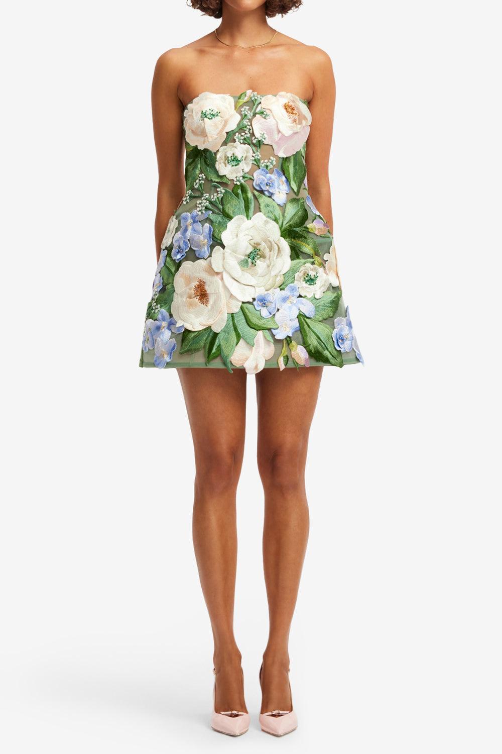 Roselle Mini Dress-FLORAL-2-CLOTHINGDRESSCOCKTAIL-LEO LIN
