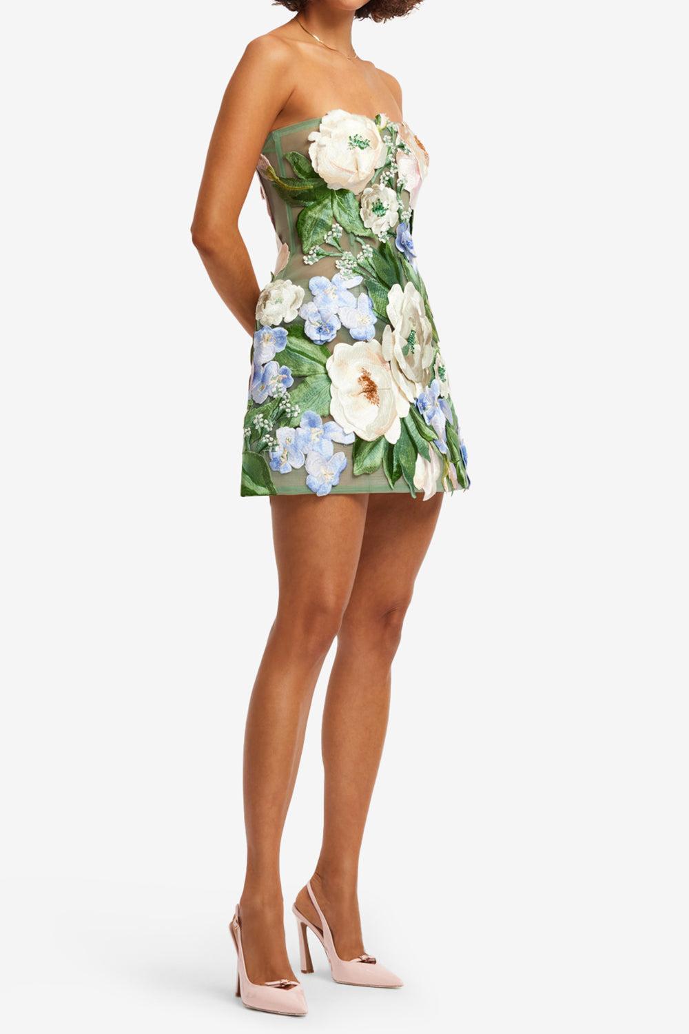 Roselle Mini Dress-FLORAL-2-CLOTHINGDRESSCOCKTAIL-LEO LIN
