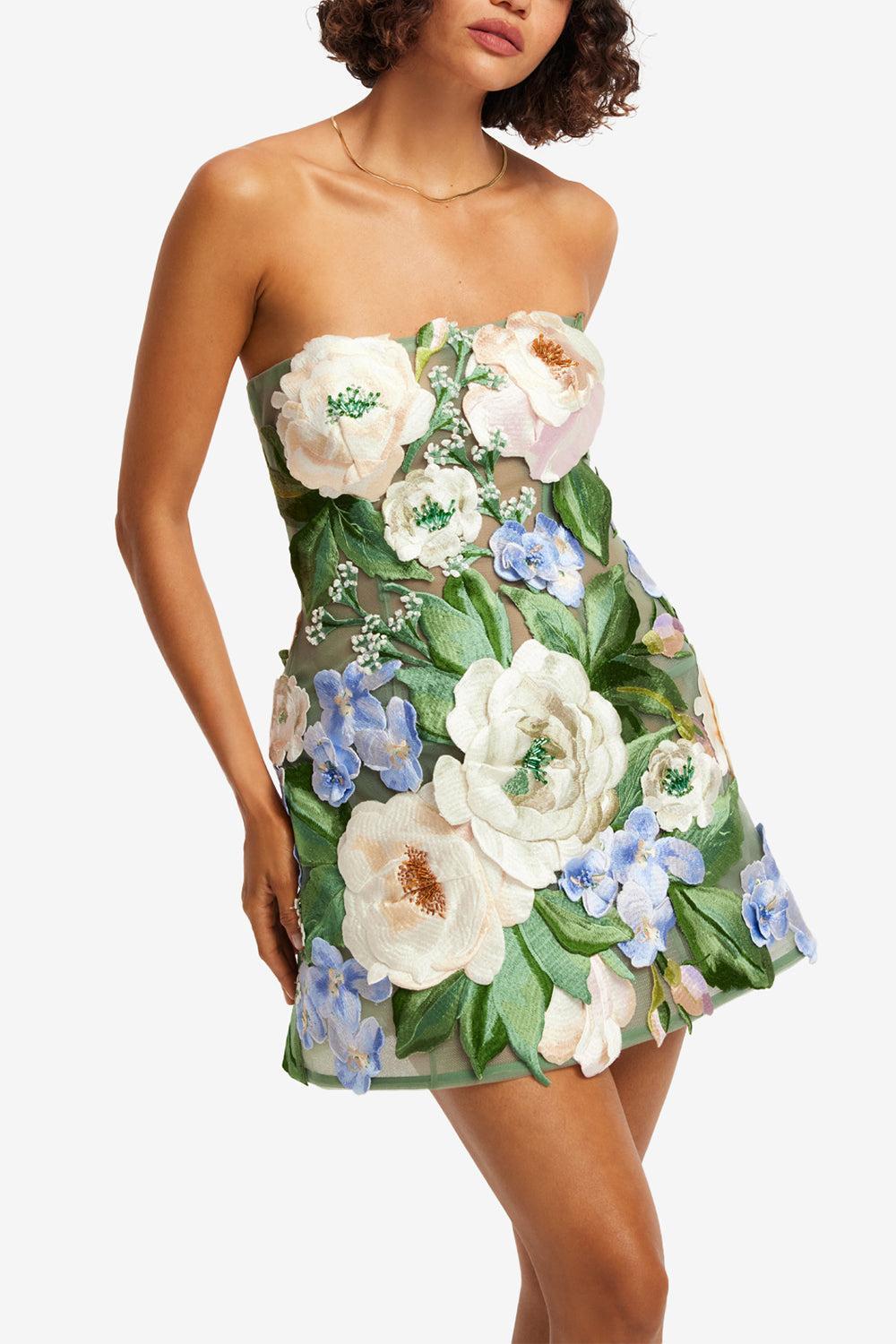 Roselle Mini Dress-FLORAL-2-CLOTHINGDRESSCOCKTAIL-LEO LIN