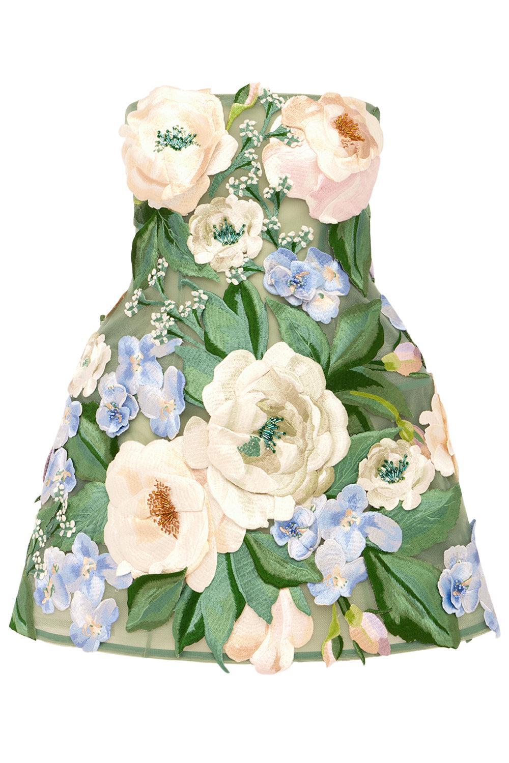 Roselle Mini Dress-FLORAL-2-CLOTHINGDRESSCOCKTAIL-LEO LIN