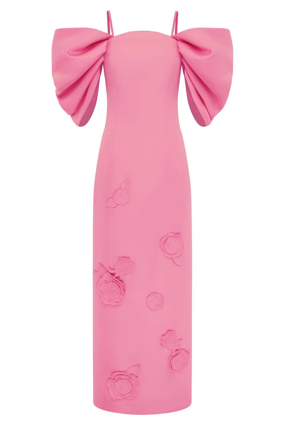 Arabella Maxi Dress-PINK-2-CLOTHINGDRESSCOCKTAIL-LEO LIN