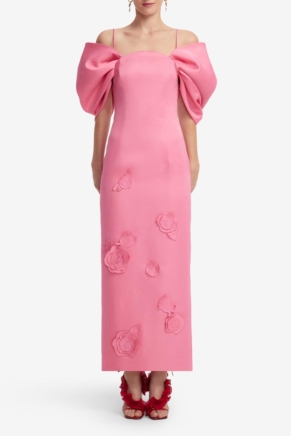 Arabella Maxi Dress-PINK-2-CLOTHINGDRESSCOCKTAIL-LEO LIN