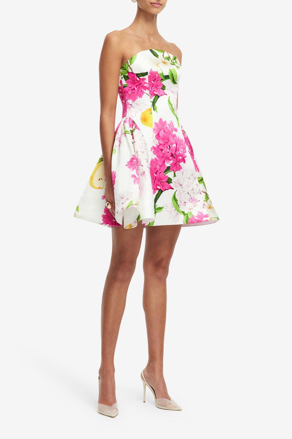 Reese Bustier Mini Dress-FLRLPEAR-2-CLOTHINGDRESSCOCKTAIL-LEO LIN
