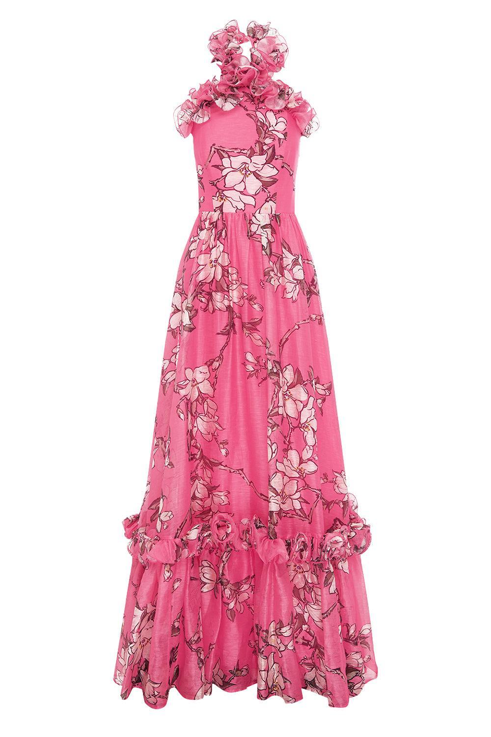Isabelle Maxi Dress-PINK-2-CLOTHINGDRESSCOCKTAIL-LEO LIN