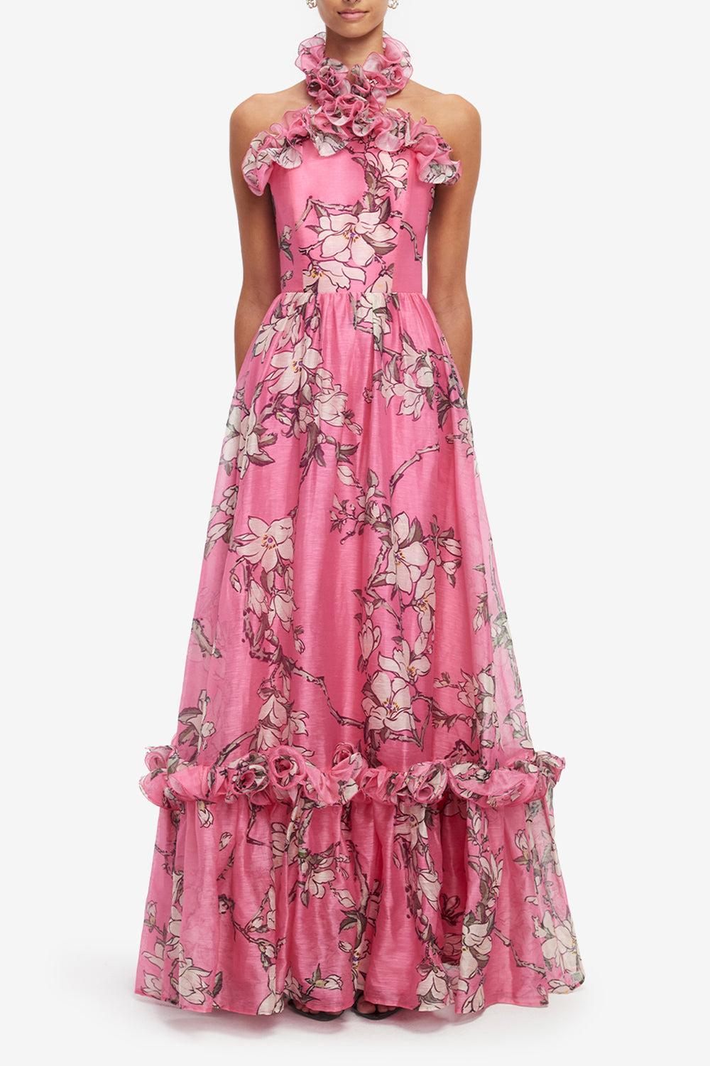 Isabelle Maxi Dress-PINK-2-CLOTHINGDRESSCOCKTAIL-LEO LIN