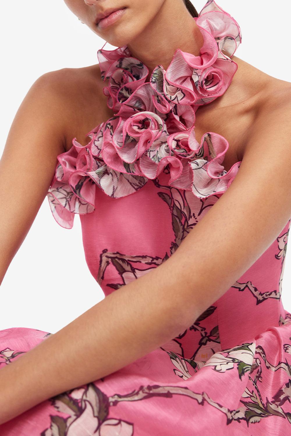 Isabelle Maxi Dress-PINK-2-CLOTHINGDRESSCOCKTAIL-LEO LIN