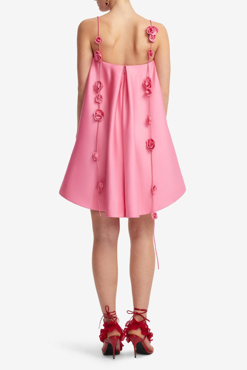 leo lin pink dress LEO LIN - Luminous Linen Mini Dress