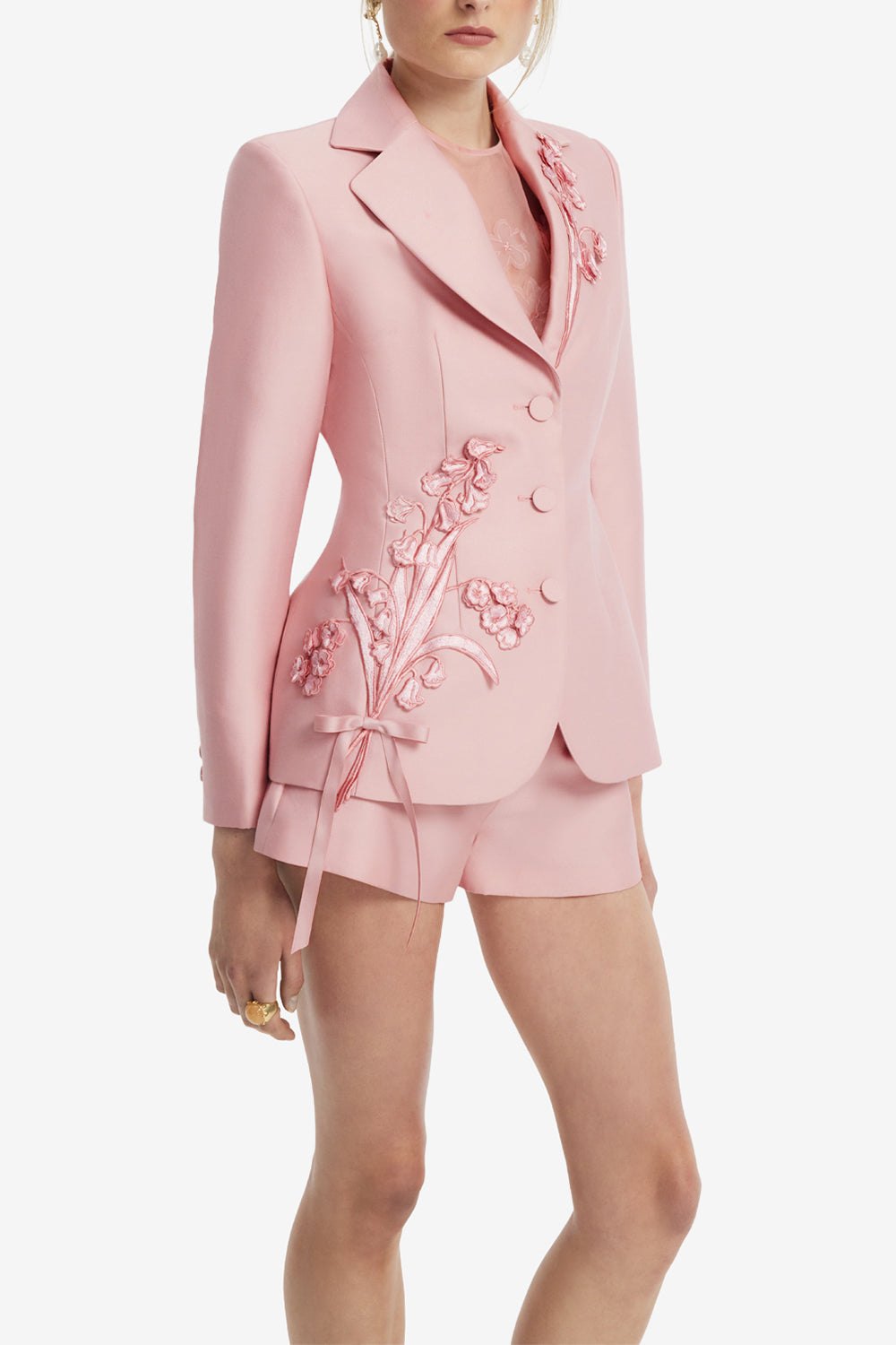 Lisa Applique Fitted Blazer