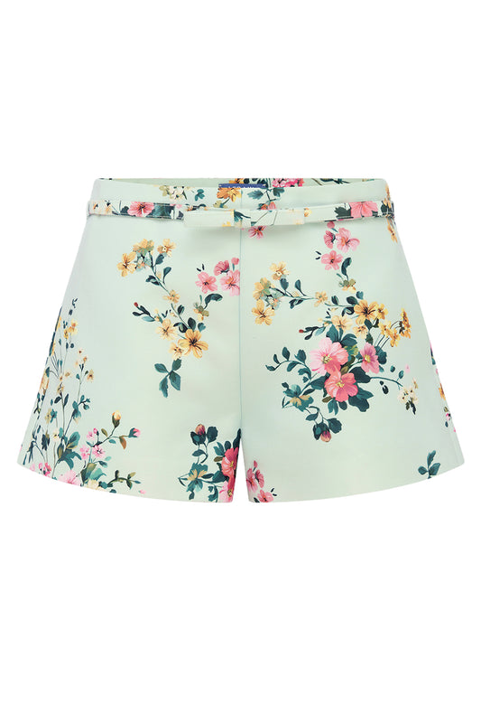 Olivianne Short - Posy Print Mint
