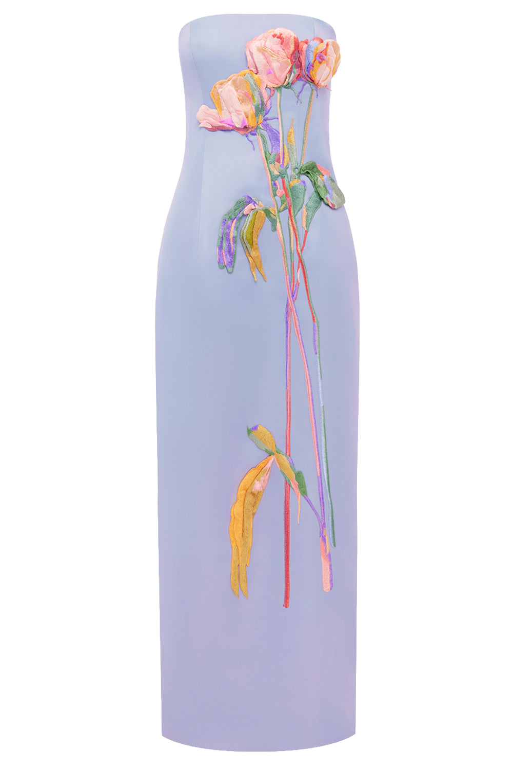 Rayna Embroidered Bustier Maxi Dress