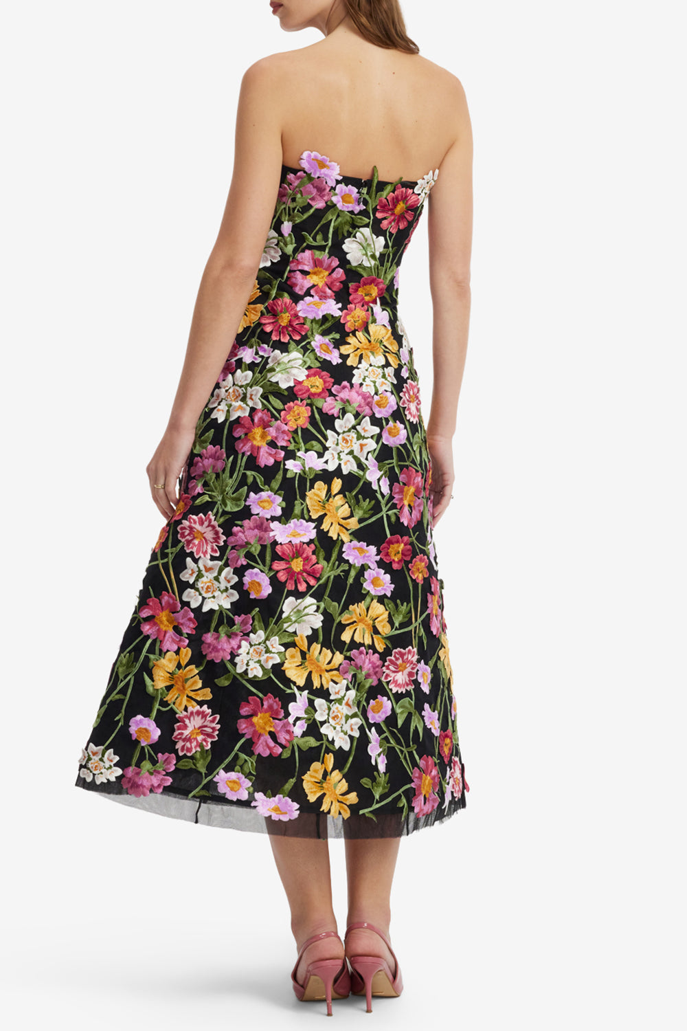 Florentina Embroidered Midi Dress