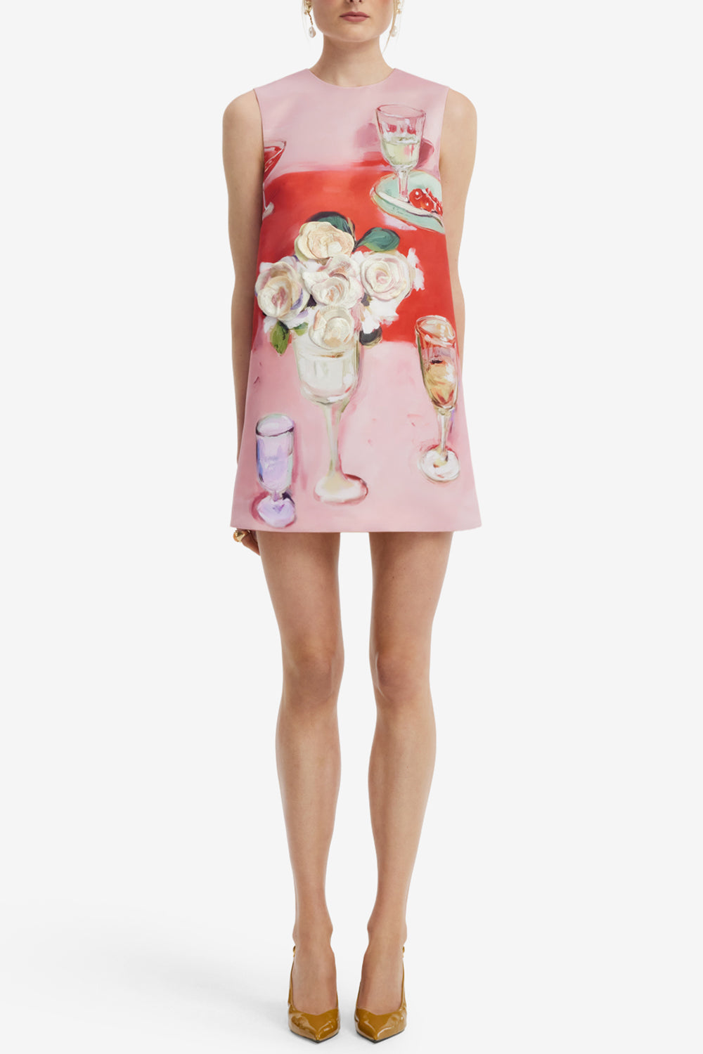 Yvonne Embroidered Mini Dress