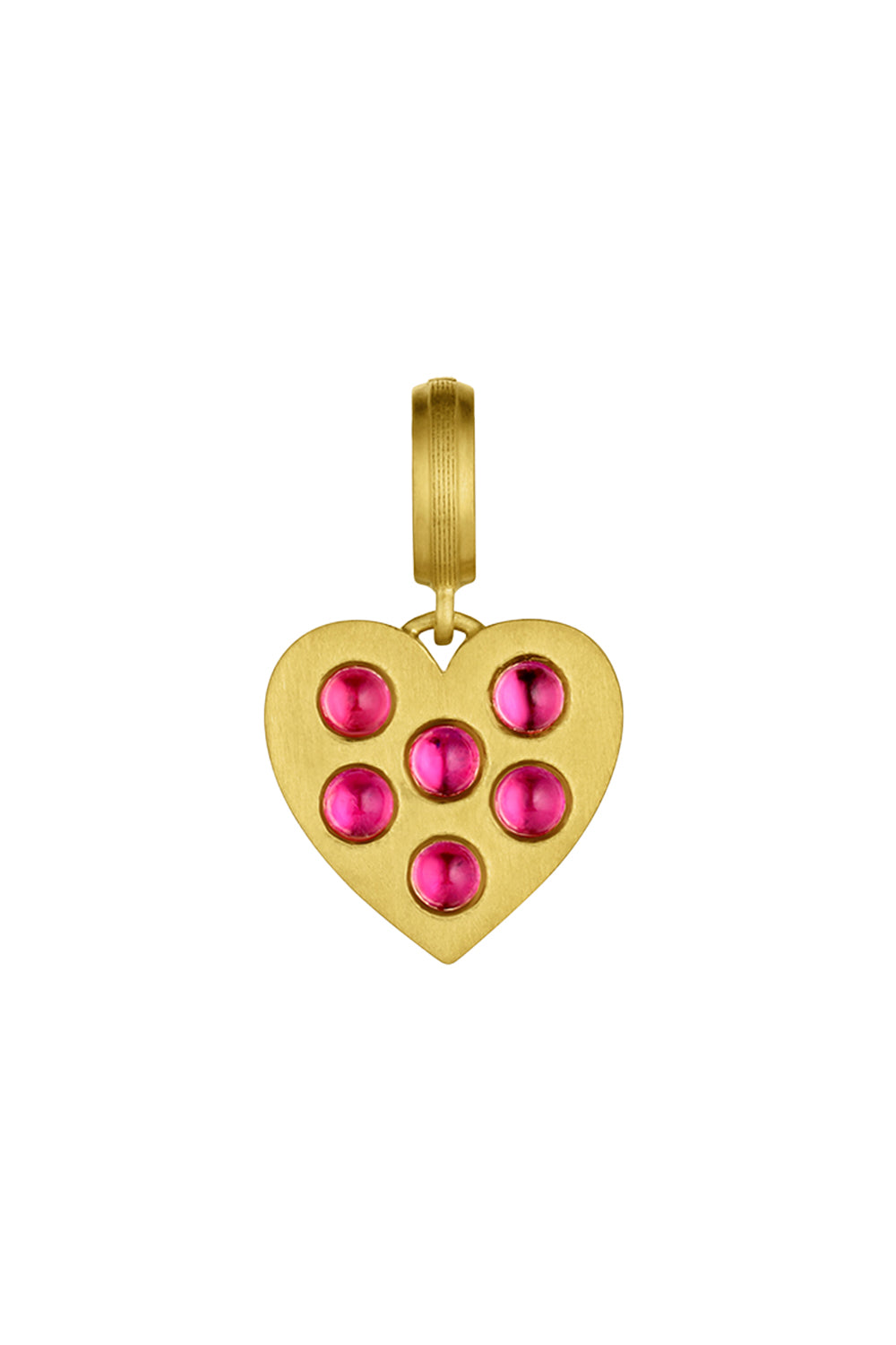 Pink Sapphire Small Heart Pendant